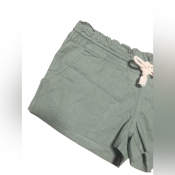 Roxy Oceanside Olive Shorts Size Medium - Picture 2 of 7